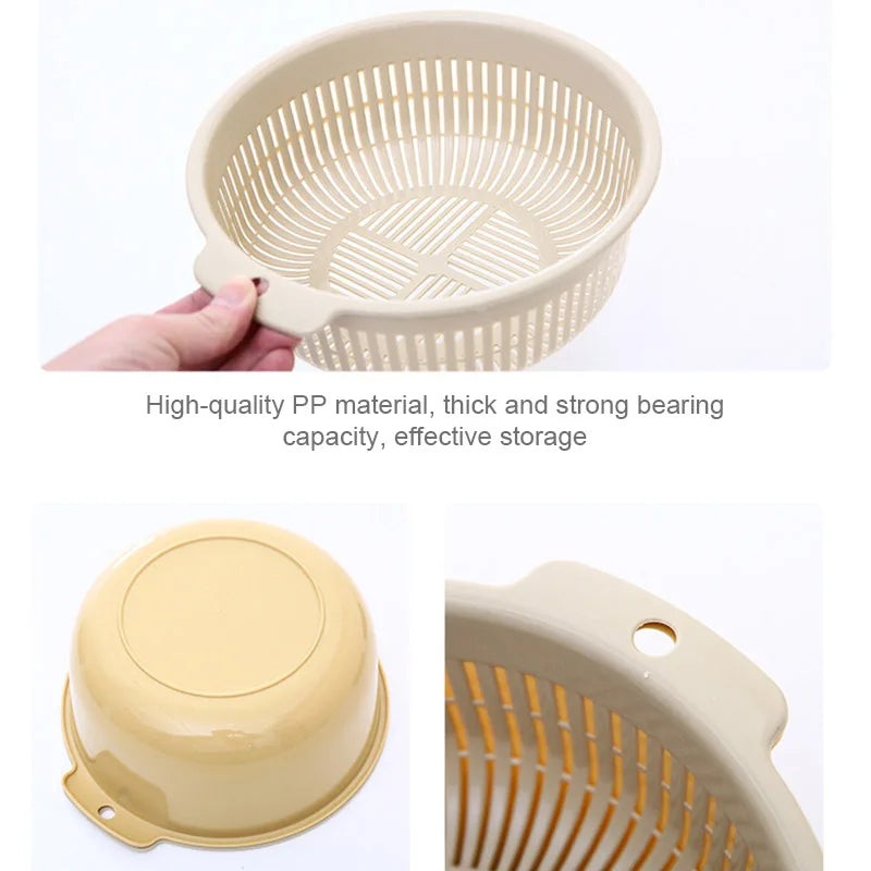 Double Layer Vegetable Washing Basket